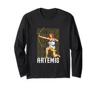 Mythological Goddess with Bow - Artemis Long Sleeve T-Shirt
