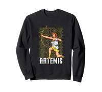 Mythological Goddess with Bow - Artemis Sweatshirt