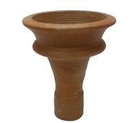 MYTHOLOGY CENTRE Desi Handmade Terracotta Clay Chillum HEAD Smoking Pipe Mitti Mart Clay HEAD for Smoking Multy Design pack of 2 (Bordered)