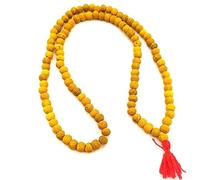 Mythology Centre Haldi Mala, Baglamukhi Mala/haldi mala 108 Beads Original/Yellow Natural Haldi Mala Turmeric Mala, हल्दी माला, haldi mala 108 Beads (Haldi Jaap Mala 108 Beads)