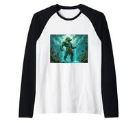 mythology Tlaloc, Aztec god of rain, storms, and fertility Raglan Baseball Tee