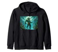 mythology Tlaloc, Aztec god of rain, storms, and fertility Zip Hoodie