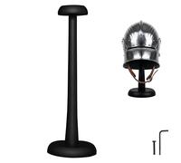 Mythorjan Wooden Helmet Stand Versatile Hat Display Stand for Renaissance Cosplay Halloween Retro Hats (Black)