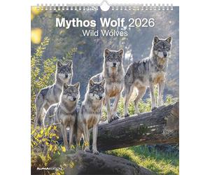 Mythos Wolf 2026 - Foto-Kalender - Wand-Kalender - 30x34: Wild Wolves