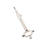 Mythosurge Universal Construction Key, Architect Key, Construction site Key with Cylinder Measuring Gauge, Control Cabinet Key, Locksmith Tools Professional, zinc Alloy