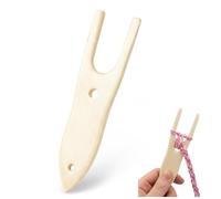 Mythrojan Horn Lucet Fork Cord Making Braiding, Handcrafting, Knitting, Weaving Tool - Ancient Cording Tool, Polished Finish