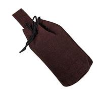 Mythrojan Medieval Belt Pouch Renaissance Drawstring Canvas Pouch Retro Portable Belt Bag Viking Coin Purse Dice Bag for Medieval Events, LARP, Renfaire, Cosplay - Brown, 8" x 6.5"