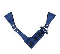 Mythrojan Medieval Leather Frog, Viking Sword Frog Holster in Genuine Leather Medieval Left Hand Universal Rapier, Adjustable Renaissance Cosplay Costume Accessory, Blue - 10" x 10"