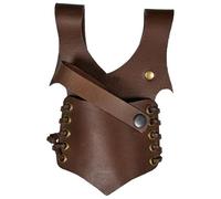 Mythrojan Medieval Renaissance Leather Sword Frog Sword LARP Costume Accessory Frog Sword Holder Rapier Knight Sword Belt Frog Leather Dagger Pirate Sword Holster - Brown