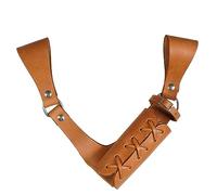 Mythrojan Medieval Sword Frog Adventurer with Leather Holder for Universal Rapier, Broadsword, Cutlass, Natural, 10" X 10"