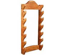 Mythrojan Solid Wood Sword Stand - Medieval & Samurai Sword Display - Six Tier Stand