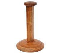 Mythrojan Wooden Helmet Stand Medieval Roman Viking Helmet Stand Mask Helmet Display Stand Templar Spartan Helmet Stand Cosplay Larp Knight Stand | Acacia Solid Wood | Brown | Engraved Design |15"