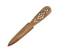 Mythrojan Wooden Knives, Athame Wiccan Handmade knife Pagan Witch Wizard Wicca for Pagan, Wiccan, Ceremonial Practices Medieval Vinatge Wooden Knife - Brown