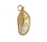 Myths & Amulets THAI AMULET LUCKY PENDANT - TWO TAILED GECKO- FOR WEALTH & LUCK IN GAMBLING
