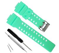 MyTime Natural Resin Replacement Watch Band Strap for Casio Mens G-Shock G-8900/GLS-8900/GR-8900/GW-8900/GD-100/GD-110/GD-120/GA-110/100/120/200/150/GLS-100/GA-300 (Mint Green)