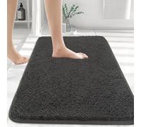 Myting Bath Mats for Bathroom 70x120 cm Large Bath Mat, Soft Microfibre Bathroom mats Non Slip Washable, Rubber Backed Bathroom Rug Carpet Grey