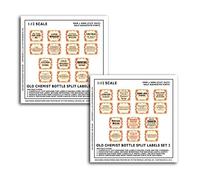 MyTinyWorld 14 x 2 Part Dolls House Miniature Apothecary Labels
