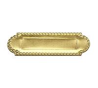 MyTinyWorld 2 x Dolls House Miniature 1:12th Scale Brass Letterbox With Beaded Trim.s