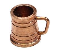 MyTinyWorld 2 x Dolls House Miniature 1:12th Scale Copper Colour Metal Tankards