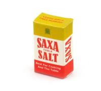 MyTinyWorld 2 x Dolls House Miniature 1950s Saxa Salt Boxes