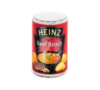 MyTinyWorld 2 x Dolls house Miniature Can Of Heinz Beef Broth Soups