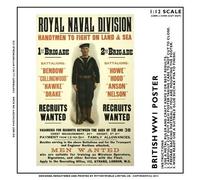 MyTinyWorld 2 x Royal Naval Division - Miniature WWI Posters
