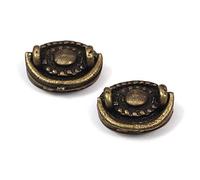 MyTinyWorld 2x DHM Patterned Oval Antique Brass Drawer Handles