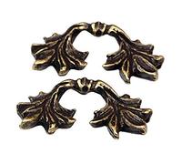 MyTinyWorld 2x Dolls House Minature Antique Brass Dresser Pulls