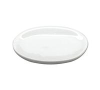 MyTinyWorld 3 x Dolls House Miniature 23mm x 35mm White Glazed Ceramic Plates