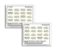 MyTinyWorld 32 Dolls House Miniature Apothecary Labels - Bulk Jar Set FS1