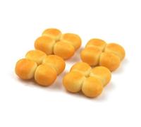 MyTinyWorld 4 x Dolls House Miniature Bread Rolls