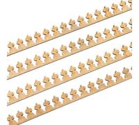 MyTinyWorld 4 x Dolls House Miniature Decorative Roof Trim and Cresting Strips (Style 6)