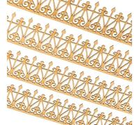 MyTinyWorld 4 x Dolls House Miniature Decorative Roof Trim and Railing Strips (Style 4)