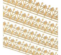 MyTinyWorld 4 x Dolls House Miniature Decorative Roof Trim and Railing Strips (Style D)