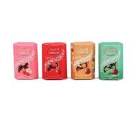 MyTinyWorld 4 x Dolls House Miniature Lindt Lindor Chocolate Boxes (Set 1), Assorted Flavours, Set of 4, Empty Boxes