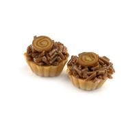 MyTinyWorld 4 x Dolls House Miniature Loose Handmade Chocolate Sprinkle Tarts