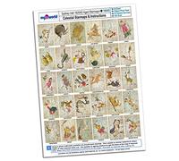 MyTinyWorld Dolls House Complete Set Aged Star Maps 1820 A4 Value Sheet