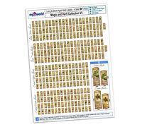 MyTinyWorld Dolls House Full Set of 256 Long And Short Herb Label A4 Value Sheet