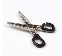 MyTinyWorld Dolls House Minature Black Handled Opening Scissors