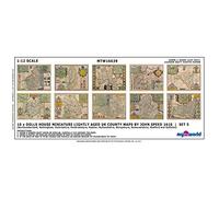MyTinyWorld Dolls House Miniature 10 UK County Maps John Speed 1610 Set 5
