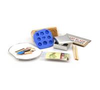 MyTinyWorld Dolls House Miniature 9 Piece Biscuit Making Kit With Silicone Mould
