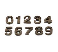 MyTinyWorld Dolls House Miniature Antique Brass Numbers 0-9