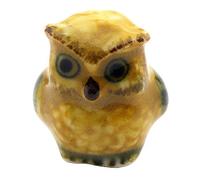 MyTinyWorld Dolls House Miniature Ceramic Yellow Tawny Owl