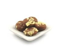MyTinyWorld Dolls House Miniature Chocolate Shortbread Cookies On A Plate