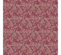 MyTinyWorld Dolls House Miniature Gold Peacock On Red Wallpaper