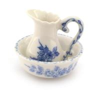 MyTinyWorld Dolls House Miniature Handmade Victorian Jug and Wash Bowl