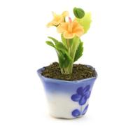 MyTinyWorld Dolls House Miniature Light Orange Hibiscus