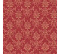 MyTinyWorld Dolls House Miniature Light Red on Red Leaf Damask Wallpaper