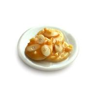 MyTinyWorld Dolls House Miniature Maple Syrup and Banana Pancakes