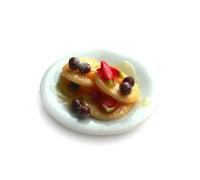 MyTinyWorld Dolls House Miniature Mixed Berry and Summer Fruit Pancakes